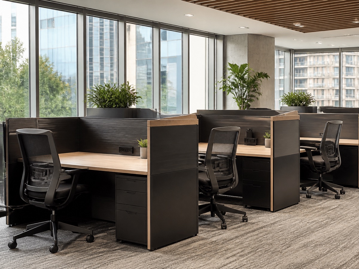 Commercial office furniture project in British Columbia