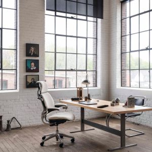 Humanscale Freedom Task Chair with Headrest in a modern office